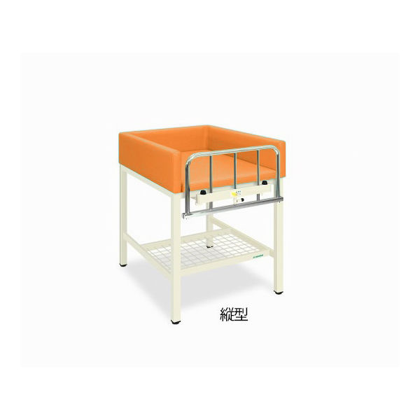 S型オムツ交換台(縦型) 幅55(全幅65)×奥行90(全奥行95)×高さ90(全高108)cm オレンジ TB-722-01 1台（直送品）