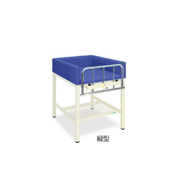 S型オムツ交換台(縦型) 幅65(全幅75)×奥行80(全奥行85)×高さ80(全高98)cm ライトブルー TB-722-01 1台（直送品）