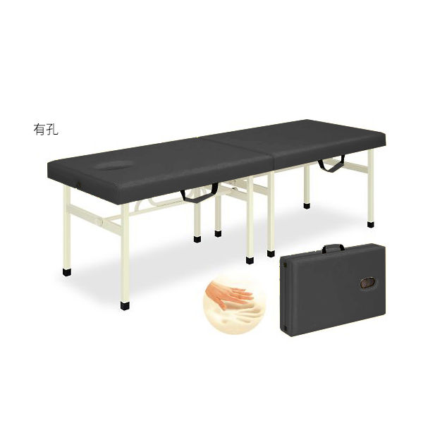 高田ベッド製作所 有孔メモリーオリコ 幅60×長さ180×高さ70cm 黒 TB-754U 1個 63-0034-30（直送品）