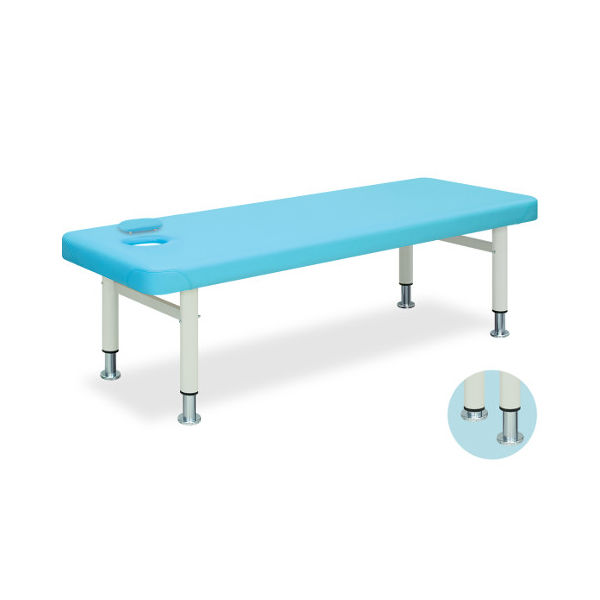 高田ベッド製作所 リョフ 幅65×長さ180×高さ55/65cm メディグリーン TB-431 1個 63-2626-16（直送品）