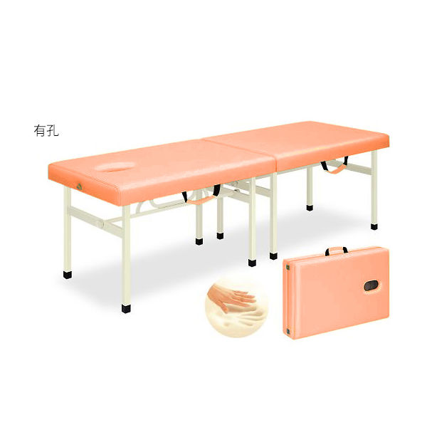 高田ベッド製作所 有孔メモリーオリコ 幅60×長さ180×高さ65cm オレンジ TB-754U 1個 63-0034-19（直送品）