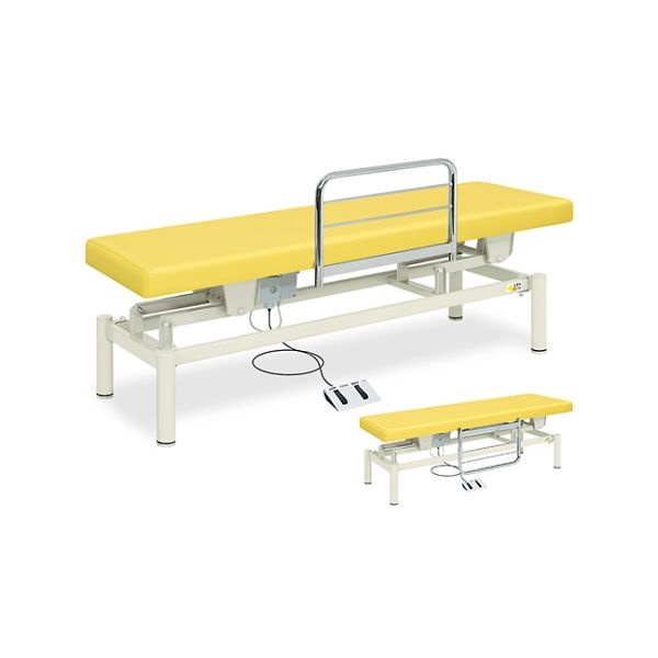 高田ベッド製作所 クラリス 幅70×長さ180×高さ45~83cm スカイブルー TB-454 1個 61-5951-55（直送品）