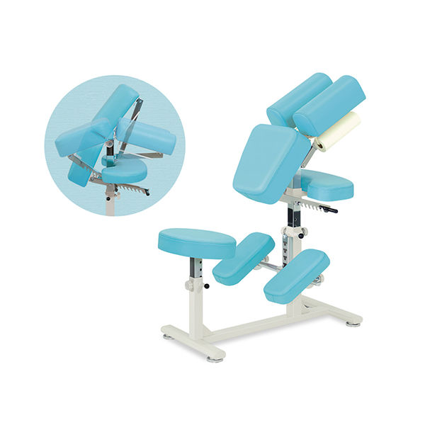 高田ベッド製作所 ラウンドBタイプ 幅50×奥行90×高さ85~120(座高44~56)cm 白 TB-542 1個 61-9648-83（直送品）