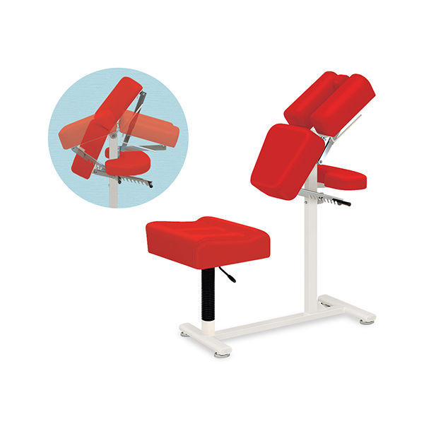 高田ベッド製作所 GSラウンドチェアー 幅50×奥行100×高さ115cm ライトブルー TB-1023 1個 61-9649-07（直送品）