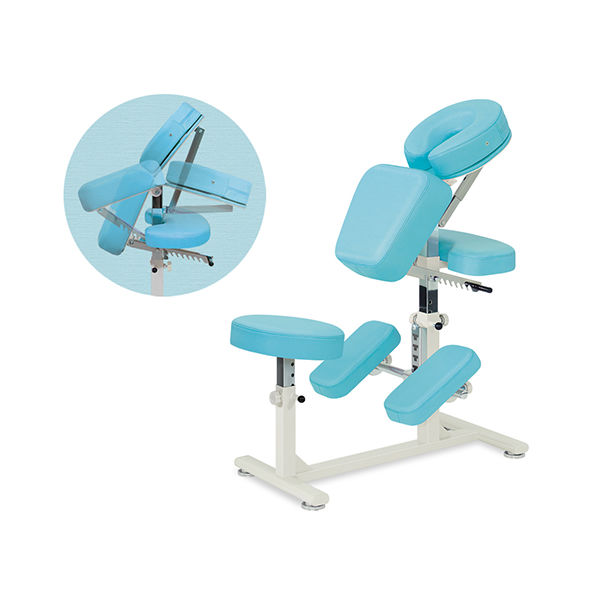 高田ベッド製作所 ラウンドAタイプ 幅50×奥行90×高さ85~120(座高44~56)cm ライムグリーン TB-523 1個（直送品）