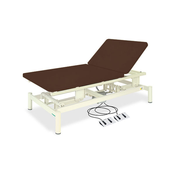高田ベッド製作所 2M電動ボバース(01) 幅90×長さ190×高さ45~80cm 茶 TB-1077-01 1個 61-5069-86（直送品）