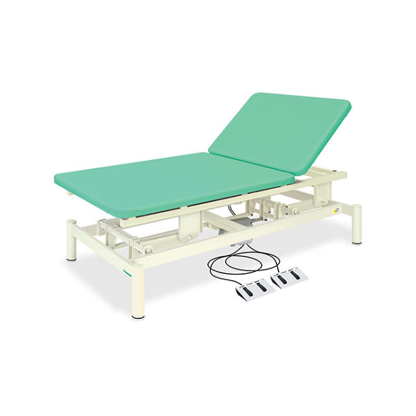 高田ベッド製作所 2M電動ボバース(02) 幅110×長さ190×高さ45~80cm ライトグリーン TB-1077-02 1個（直送品）