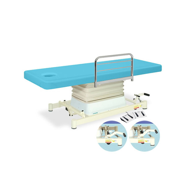 高田ベッド製作所 有孔垂直電動EZタイプ 幅70×長さ190×高さ48~81cm スカイブルー TB-889U 1個 61-5858-10（直送品）