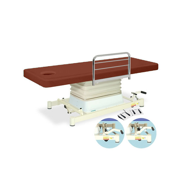 高田ベッド製作所 有孔垂直電動EZタイプ 幅65×長さ180×高さ48~81cm ライトブラウン TB-889U 1個 61-5857-42（直送品）