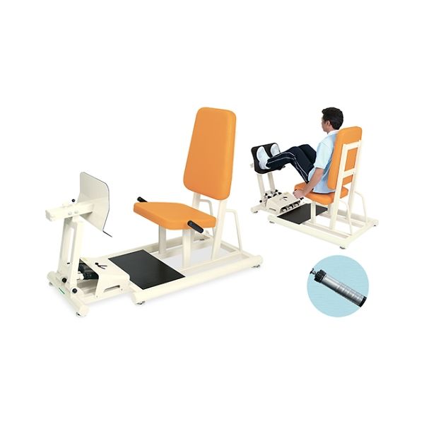 高田ベッド製作所 レッグプレスDXII 座幅45(全幅60)×奥行135×座高32/42(全高107)cm レッド TB-1217 1個（直送品）