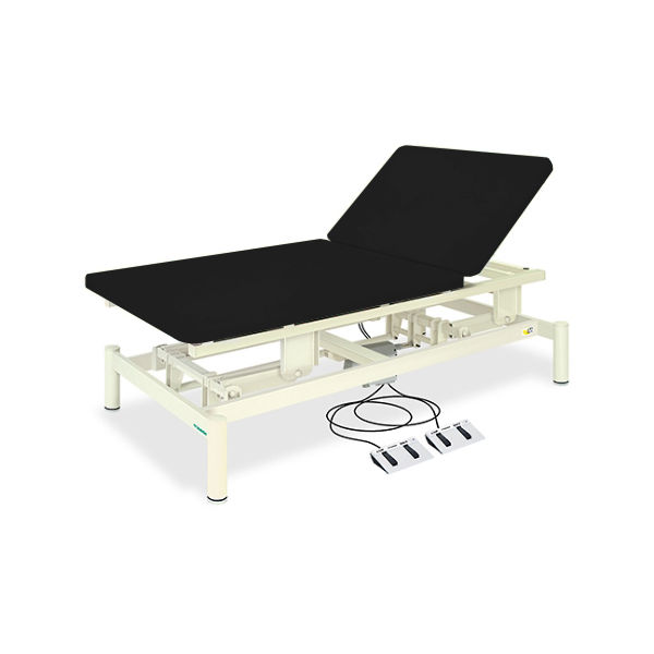 高田ベッド製作所 2M電動ボバース(01) 幅90×長さ180×高さ45~80cm 黒 TB-1077-01 1個 61-5069-67（直送品）