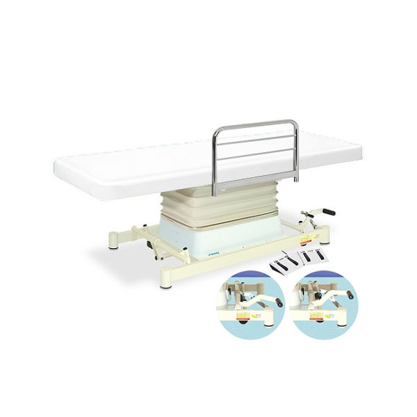 高田ベッド製作所 垂直電動EZタイプ 幅65×長さ180×高さ48~81cm 白 TB-889 1個 61-5856-17（直送品）