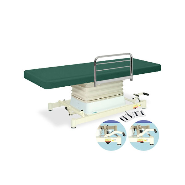 高田ベッド製作所 垂直電動EZタイプ 幅70×長さ180×高さ48~81cm メディグリーン TB-889 1個 61-5856-85（直送品）