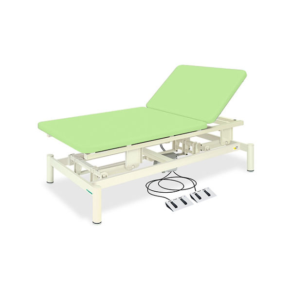 高田ベッド製作所 2M電動ボバース(02) 幅100×長さ200×高さ45~80cm ライムグリーン TB-1077-02 1個 61-5070-71（直送品）