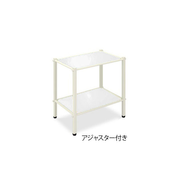 高田ベッド製作所 LSワゴン(アジャスター付き) 幅55×奥行36×高さ65cm 白 TB-1010-02 1台 62-8624-34（直送品）