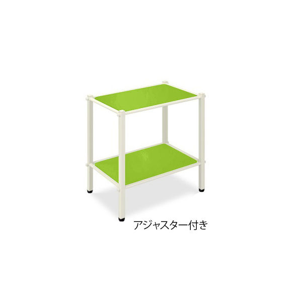 高田ベッド製作所 LSワゴン(アジャスター付き) 幅60×奥行36×高さ65cm 抹茶 TB-1010-02 1台 62-8624-80（直送品）