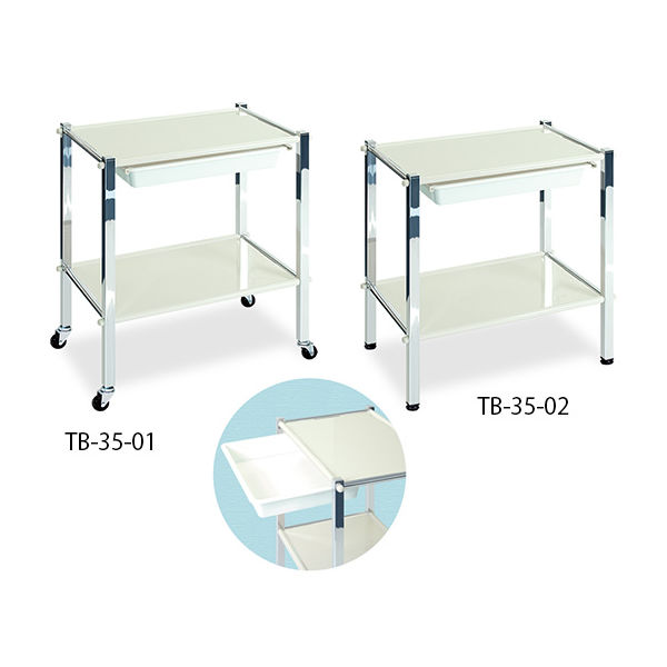 高田ベッド製作所 TRワーゴン(キャスター付き) 幅55×奥行36×高さ70cm TB-35-01 1台 62-8622-82（直送品）