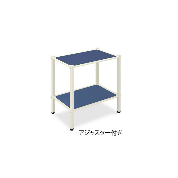 高田ベッド製作所 LSワゴン(アジャスター付き) 幅50×奥行36×高さ65cm メディブルー TB-1010-02 1台（直送品）