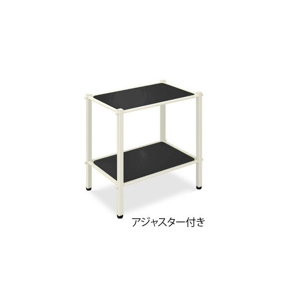 高田ベッド製作所 LSワゴン(アジャスター付き) 幅50×奥行46×高さ65cm 黒 TB-1010-02 1台 62-8624-18（直送品）