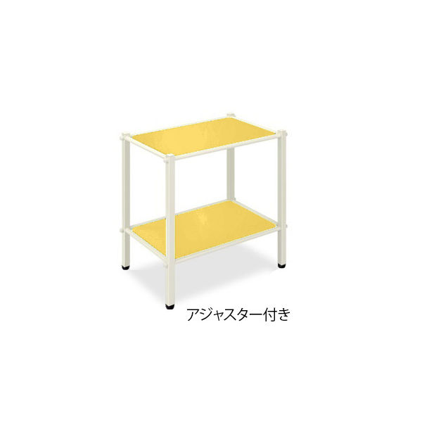 高田ベッド製作所 LSワゴン(アジャスター付き) 幅55×奥行46×高さ65cm イエロー TB-1010-02 1台 62-8624-59（直送品）