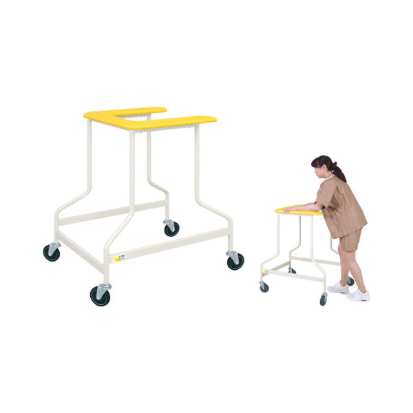 高田ベッド製作所 S型歩行器 幅63×奥行77.5×高さ90cm メディグリーン TB-1421 1個 63-2604-88（直送品）