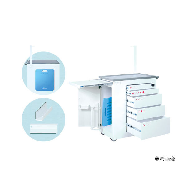 高田ベッド製作所 hurry用蘇生板取付金具 ホワイト TB-1443-03 1個 63-2737-40（直送品）