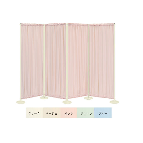 高田ベッド製作所 4連セラピ 幅240(60×4枚)×高さ150cm ピンク TB-672 1個 63-2737-09（直送品）