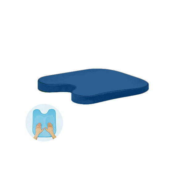 高田ベッド製作所 薄型ケアーバスト 幅42×奥行40×高さ3/5cm メディブルー TB-77C-73 1個 63-0986-06（直送品）