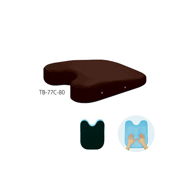 高田ベッド製作所 ケアーバストップ 幅42×奥行50×高さ3/11cm 茶 TB-77C-80 1個 63-0985-41（直送品）