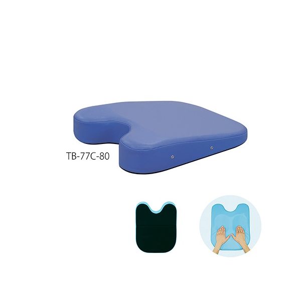 高田ベッド製作所 ケアーバストップ 幅42×奥行50×高さ3/11cm ライトブルー TB-77C-80 1個 63-0985-43（直送品）