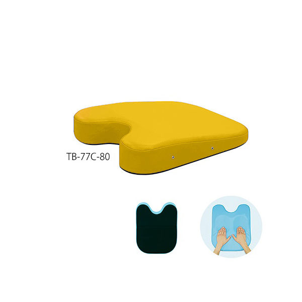 高田ベッド製作所 ケアーバストップ 幅42×奥行50×高さ3/11cm イエロー TB-77C-80 1個 63-0985-45（直送品）