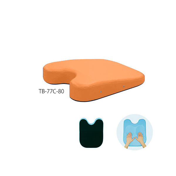 高田ベッド製作所 ケアーバストップ 幅42×奥行50×高さ3/11cm オレンジ TB-77C-80 1個 63-0985-47（直送品）