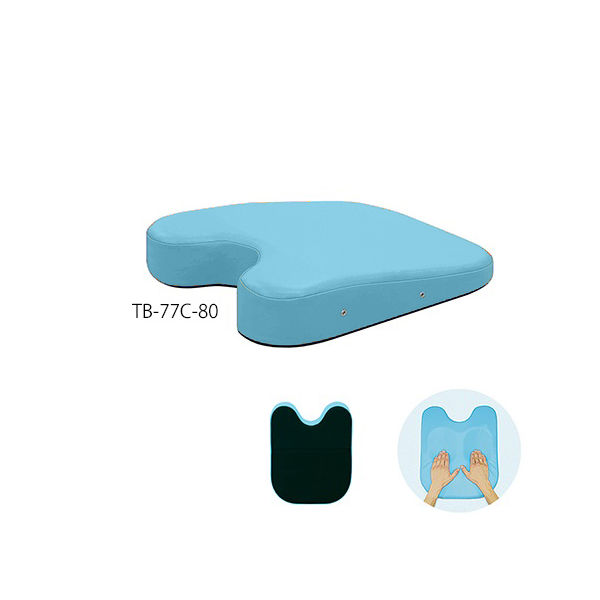 高田ベッド製作所 ケアーバストップ 幅42×奥行50×高さ3/11cm スカイブルー TB-77C-80 1個 63-0985-49（直送品）