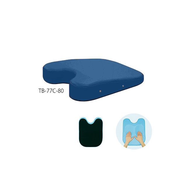 高田ベッド製作所 ケアーバストップ 幅42×奥行50×高さ3/11cm メディブルー TB-77C-80 1個 63-0985-51（直送品）