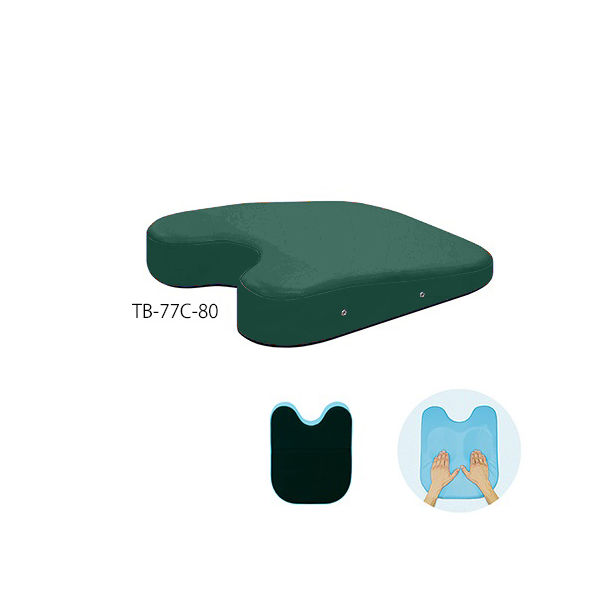 高田ベッド製作所 ケアーバストップ 幅42×奥行50×高さ3/11cm メディグリーン TB-77C-80 1個 63-0985-52（直送品）
