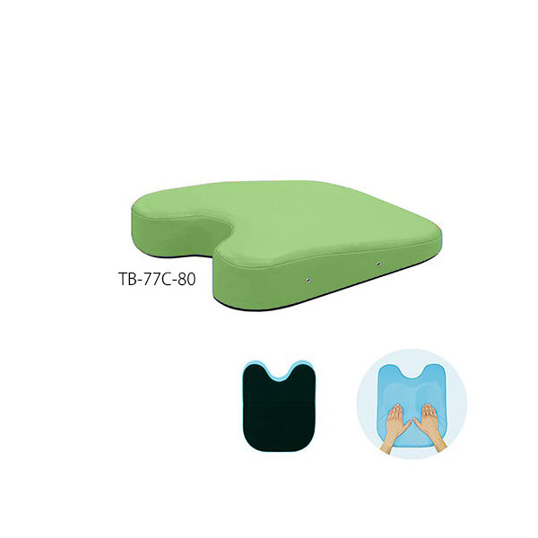 高田ベッド製作所 ケアーバストップ 幅42×奥行50×高さ3/11cm ライムグリーン TB-77C-80 1個 63-0985-53（直送品）