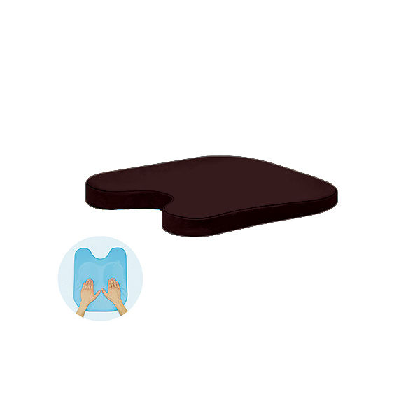 高田ベッド製作所 薄型ケアーバストップ 幅42×奥行40×高さ3/5cm 茶 TB-77C-143 1個 63-0985-59（直送品）