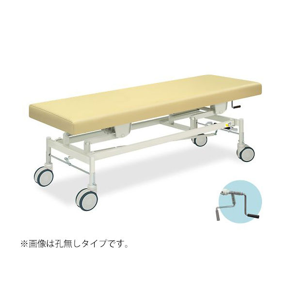 高田ベッド製作所 手動カイザー 幅70×長さ180×高さ45~83cm ライムグリーン TB-428 1個 63-0408-25（直送品）