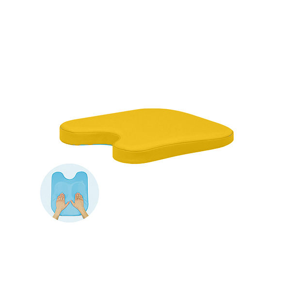 高田ベッド製作所 薄型ケアーバストップ 幅42×奥行40×高さ3/8cm イエロー TB-77C-143 1個 63-0985-81（直送品）