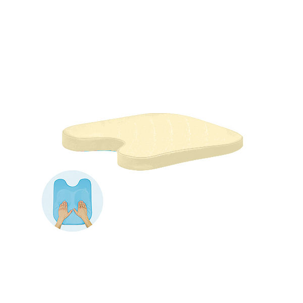 高田ベッド製作所 薄型ケアーバストップ 幅42×奥行40×高さ3/8cm クリーム TB-77C-143 1個 63-0985-86（直送品）