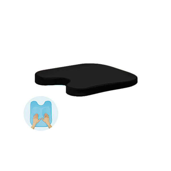 高田ベッド製作所 薄型ケアーバスト 幅42×奥行40×高さ3/5cm 黒 TB-77C-73 1個 63-0985-94（直送品）