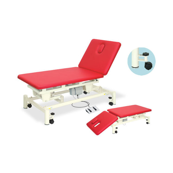 高田ベッド製作所 トリートセクション2S 幅65×長さ200×高さ45~83cm ピンク TB-616 1個 63-2644-08（直送品）