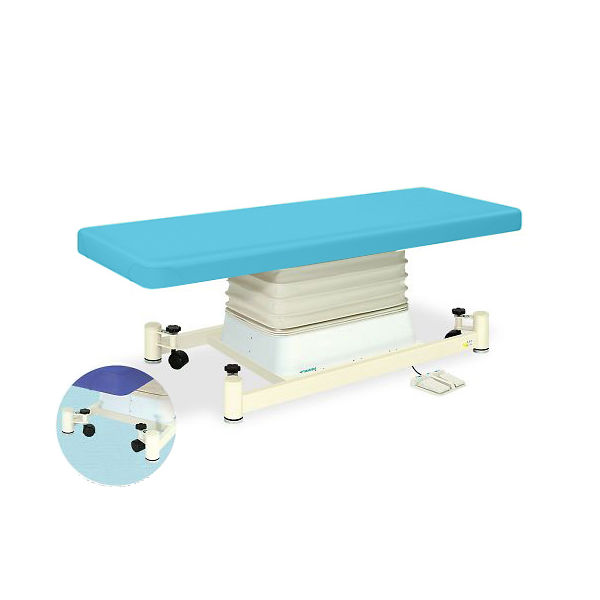 高田ベッド製作所 垂直電動SCタイプ 幅60×長さ180×高さ46~79cm スカイブルー TB-728 1個 63-0352-98（直送品）