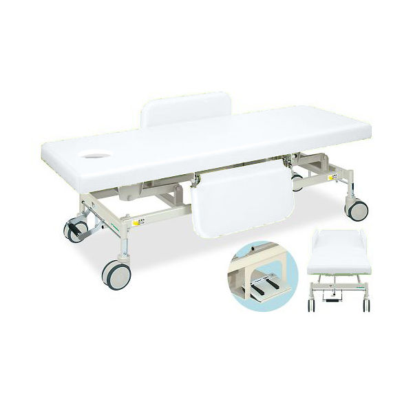 高田ベッド製作所 有孔電動Gカイザー 幅65×長さ190×高さ45~83cm 白 TB-1125U 1個 63-0384-41（直送品）