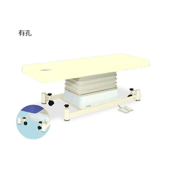 高田ベッド製作所 有孔垂直電動SCタイプ 幅70×長さ180×高さ46~79cm クリーム TB-728U 1個 63-0354-81（直送品）