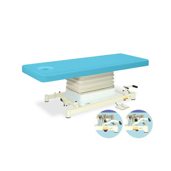 高田ベッド製作所 有孔垂直電動SPタイプ 幅65×長さ190×高さ48~81cm スカイブルー TB-730 1個 63-0356-80（直送品）