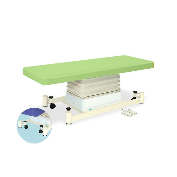 高田ベッド製作所 垂直電動SCタイプ 幅70×長さ190×高さ46~79cm ライムグリーン TB-728 1個 63-0353-93（直送品）