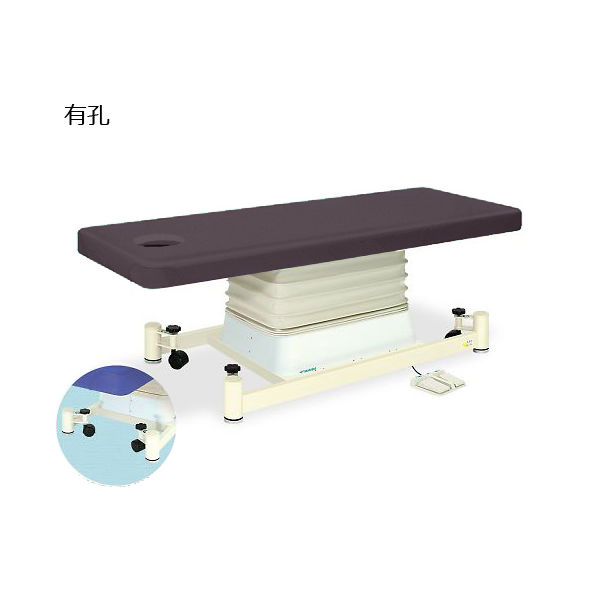 高田ベッド製作所 有孔垂直電動SCタイプ 幅60×長さ180×高さ46~79cm 茶 TB-728U 1個 63-0353-99（直送品）