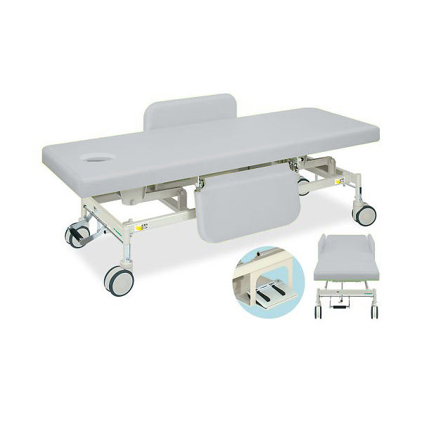 高田ベッド製作所 有孔電動Gカイザー 幅65×長さ190×高さ45~83cm グレー TB-1125U 1個 63-0384-49（直送品）