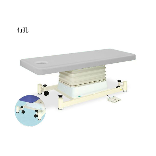 高田ベッド製作所 有孔垂直電動SCタイプ 幅60×長さ180×高さ46~79cm グレー TB-728U 1個 63-0354-05（直送品）